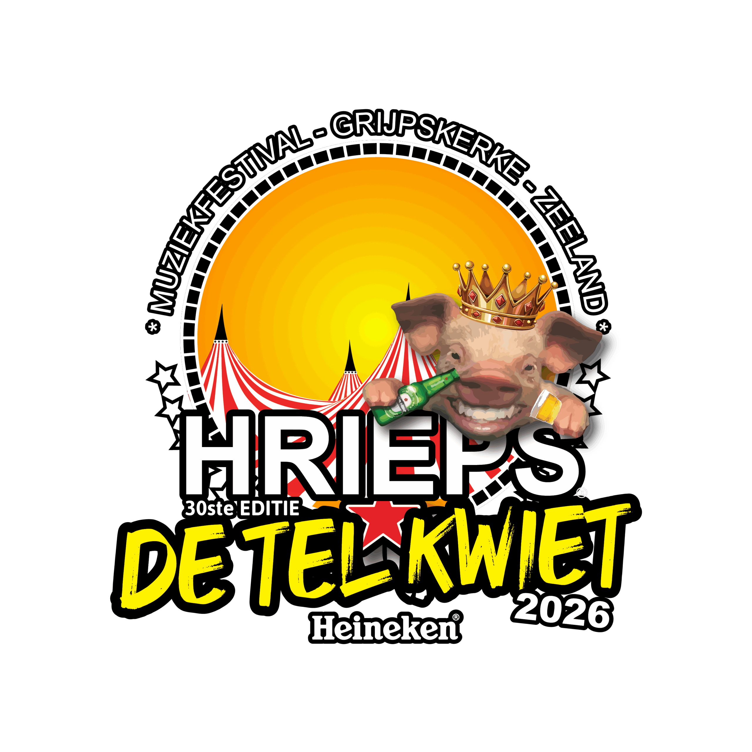 Hrieps Transparant - De Tel Kwiet - 2026 met achtergrond